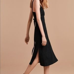 aritzia wrap tie dress